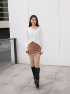 Lace V Neck Thin Sweater
