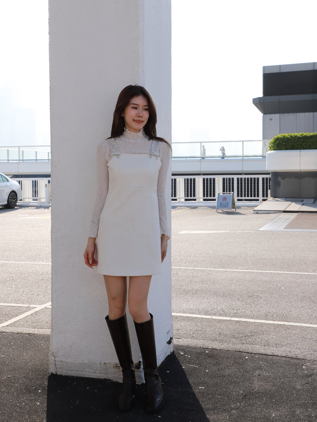 Diamond Ribbon Christmas Dress