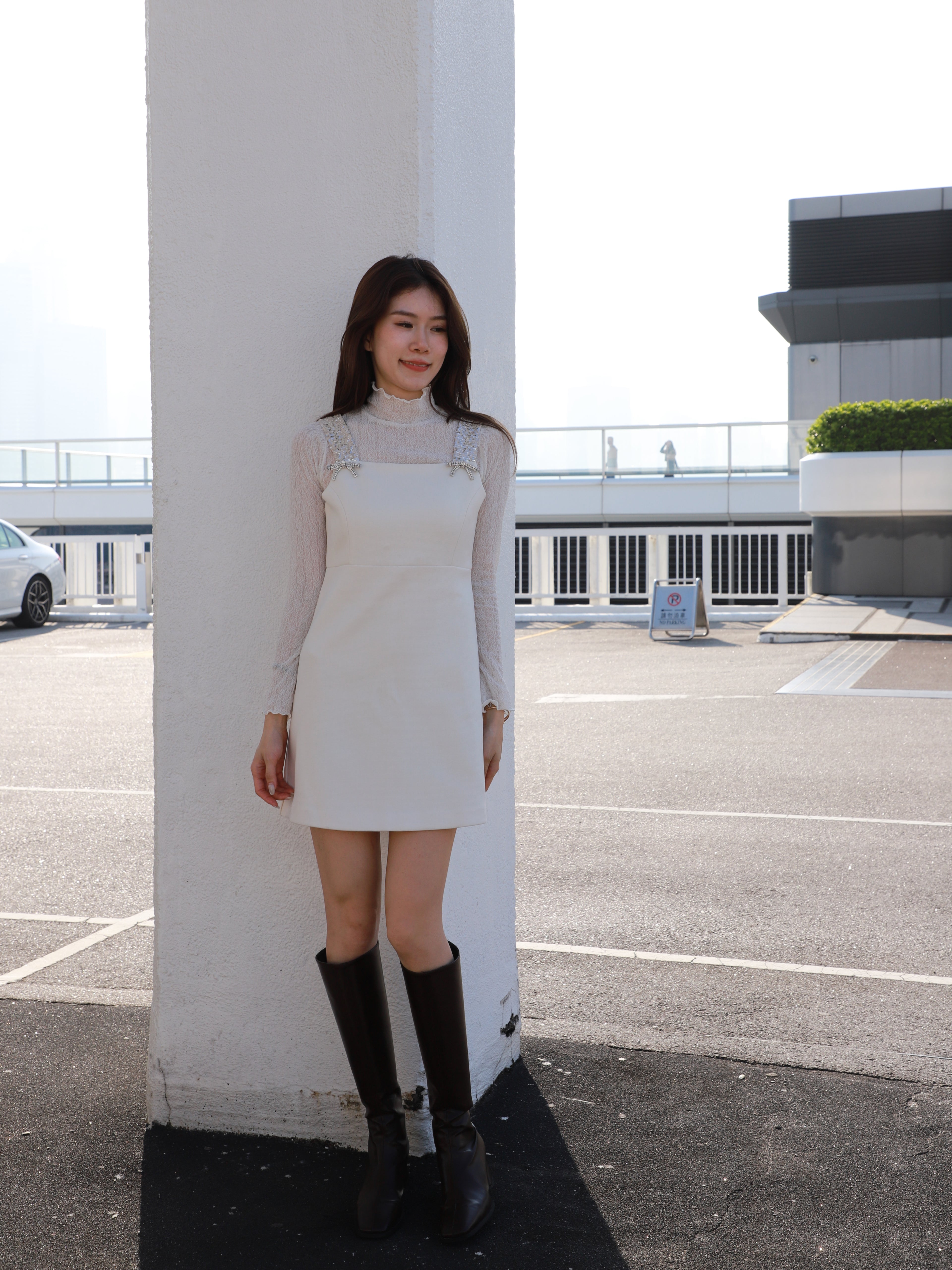 Diamond Ribbon Christmas Dress