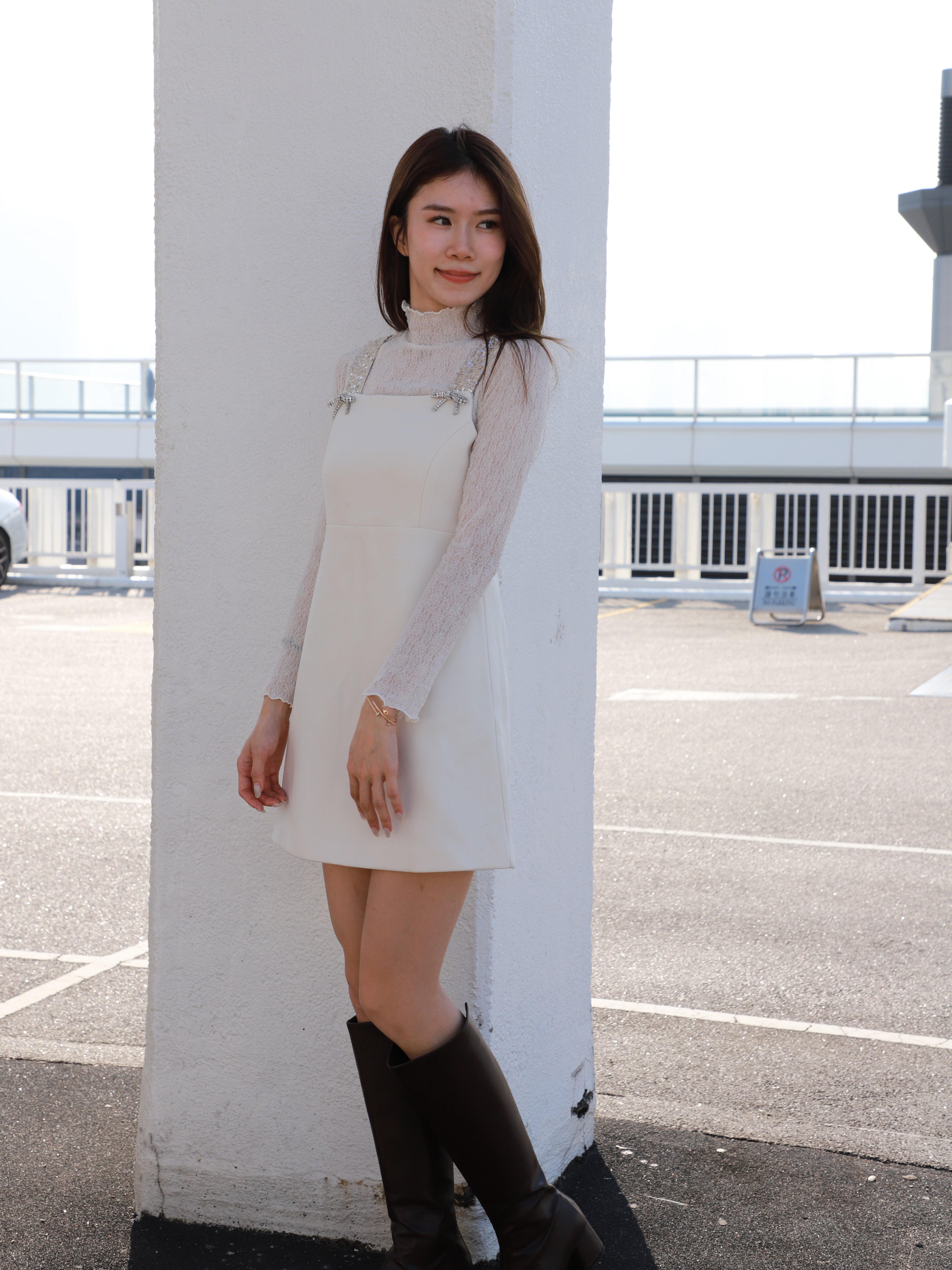 Diamond Ribbon Christmas Dress