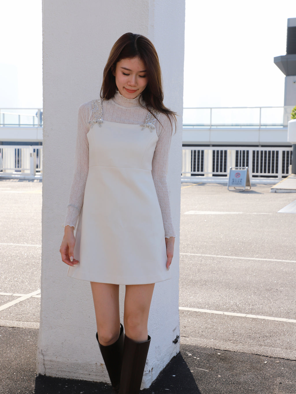 Diamond Ribbon Christmas Dress
