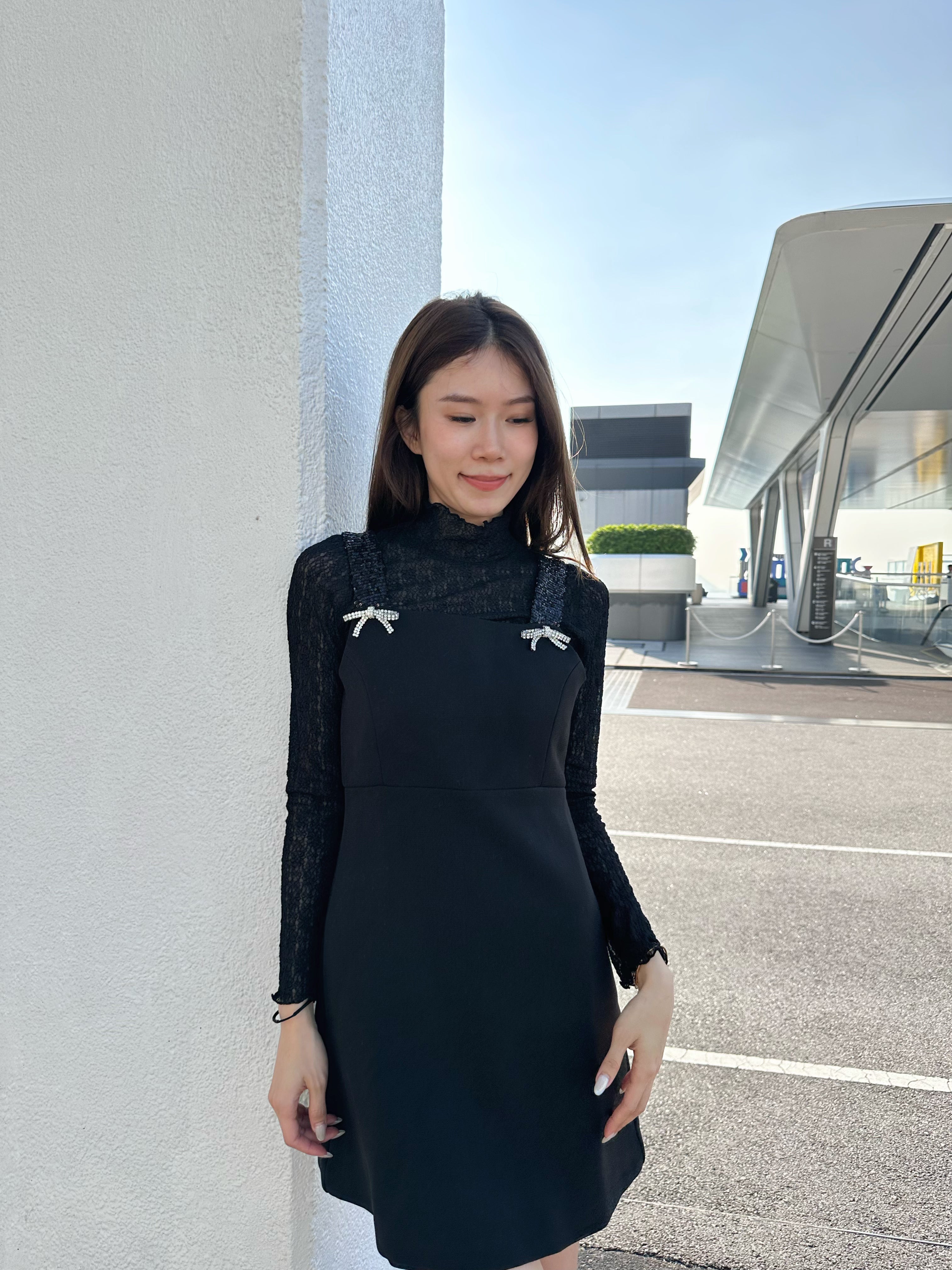 Diamond Ribbon Christmas Dress