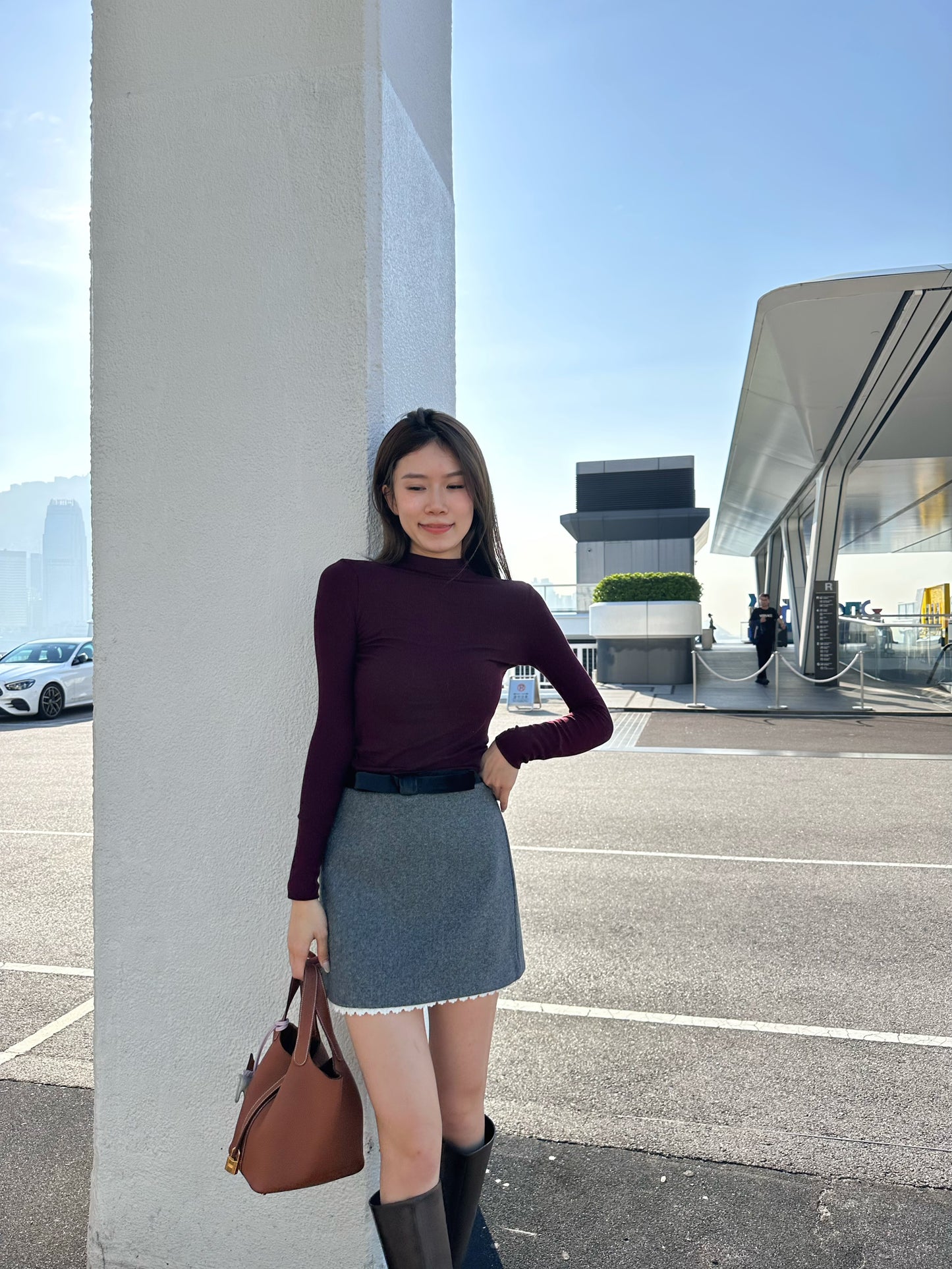 Ribbon Velvet Lace Skirt