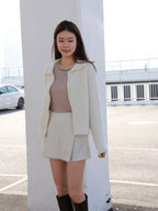Soft Collar Thin Cardigan