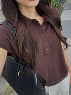 Wool Polo T Top