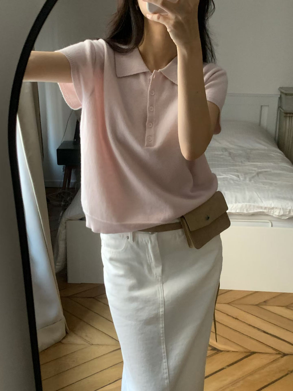 Wool Polo T Top