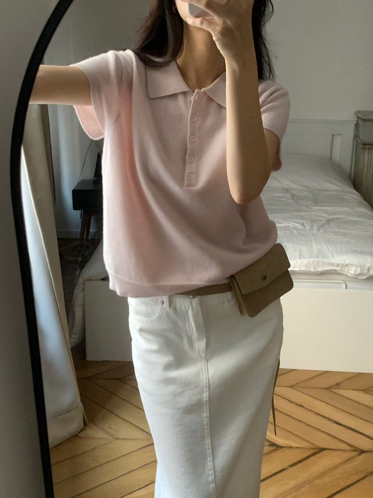 Wool Polo T Top