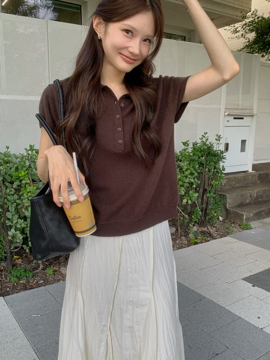Wool Polo T Top
