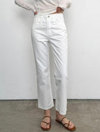 No. 734 White Skinny Jeans