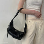 Real Leather Moon Bag