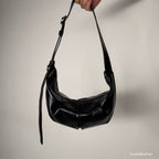 Real Leather Moon Bag