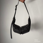 Real Leather Moon Bag