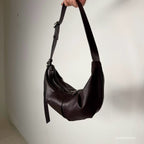 Real Leather Moon Bag