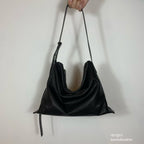 Real Leather Office Zipped Bag 大小號（底部幼版）