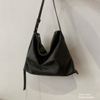 Real Leather Office Zipped Bag 大小號（底部幼版）