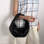French Handle Real Leather Bag