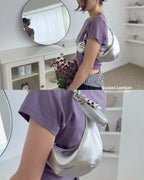 Real Leather Small Moon Bag
