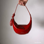 Real Leather Small Moon Bag