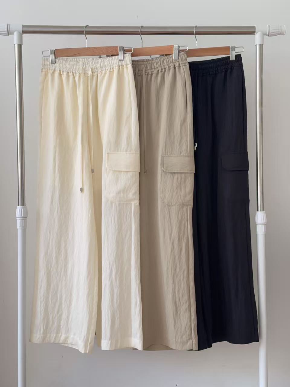 Cargo Like Linen Pants