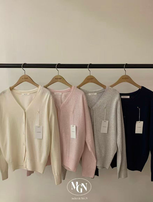 Cashmere Button Up Cardigan