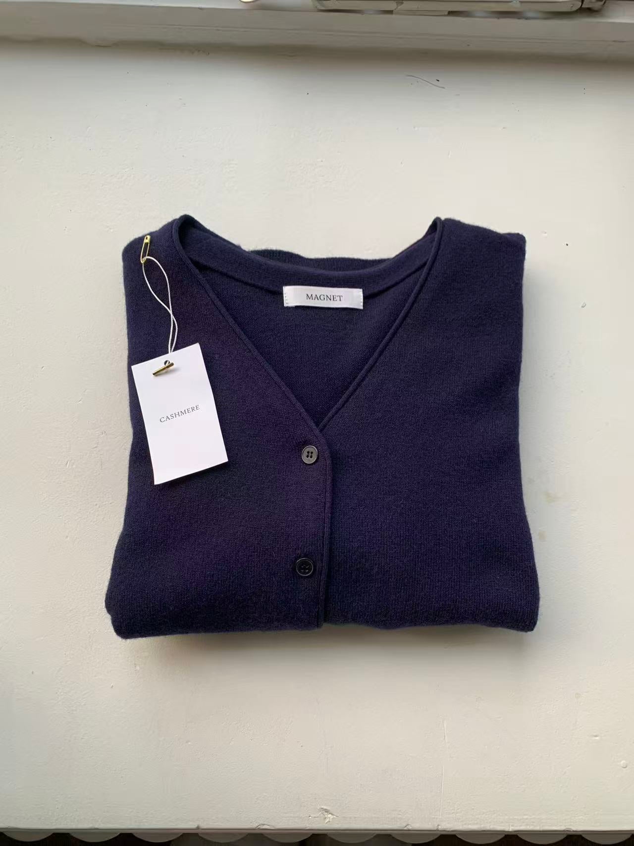 Cashmere Button Up Cardigan