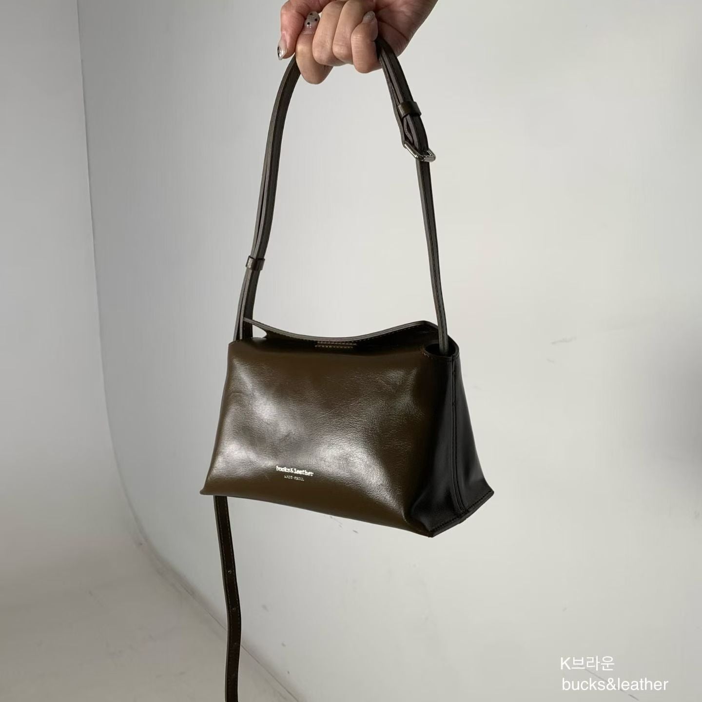 Real Leather Flap Bag 新款亮面牛皮￼
