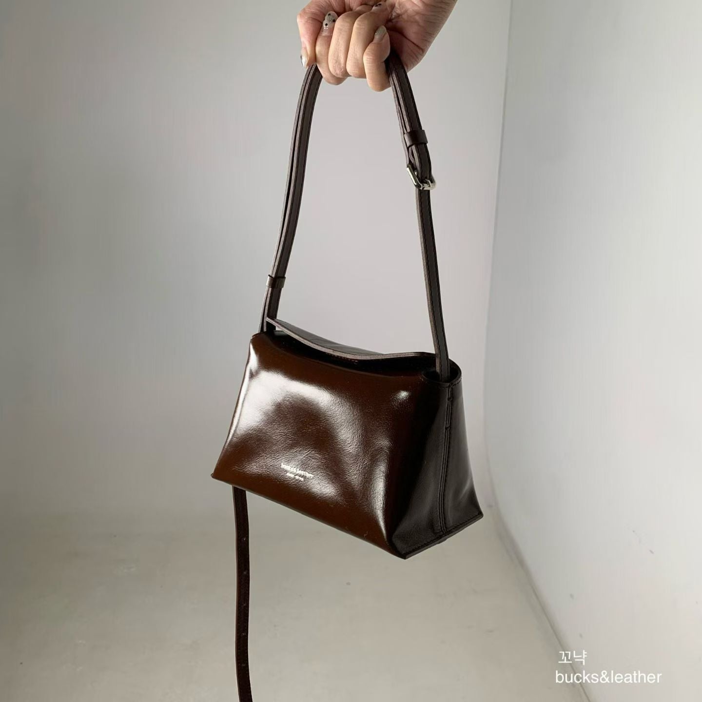 Real Leather Flap Bag 新款亮面牛皮￼