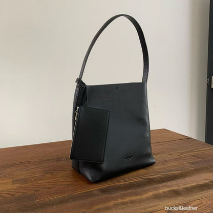 Real Leather Bucket Bag (送錢包)