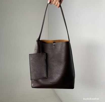 Real Leather Bucket Bag (送錢包)