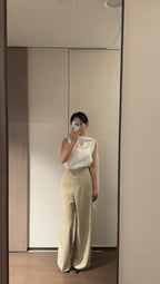 Cover Up Slit Chiffon Pants