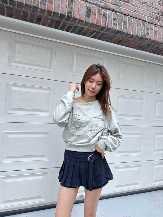 Sliver Button Skirt Shorts