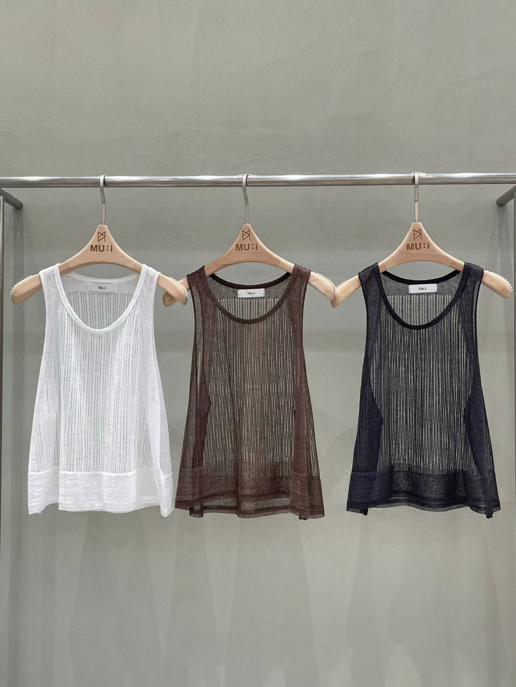 Thin Lined Knitted Tank Top