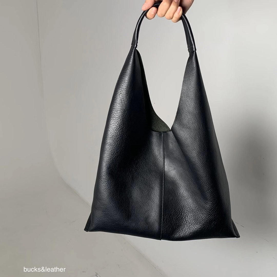 Real Leather Triangle Bag