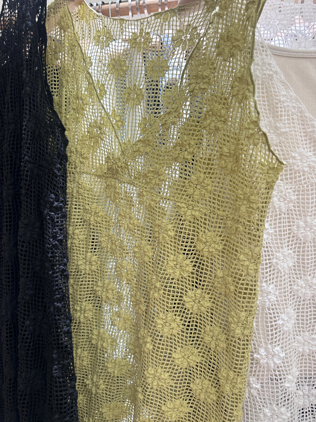 3D Flower Mid Length Tank