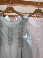 Ruffles Flowery Tank Top
