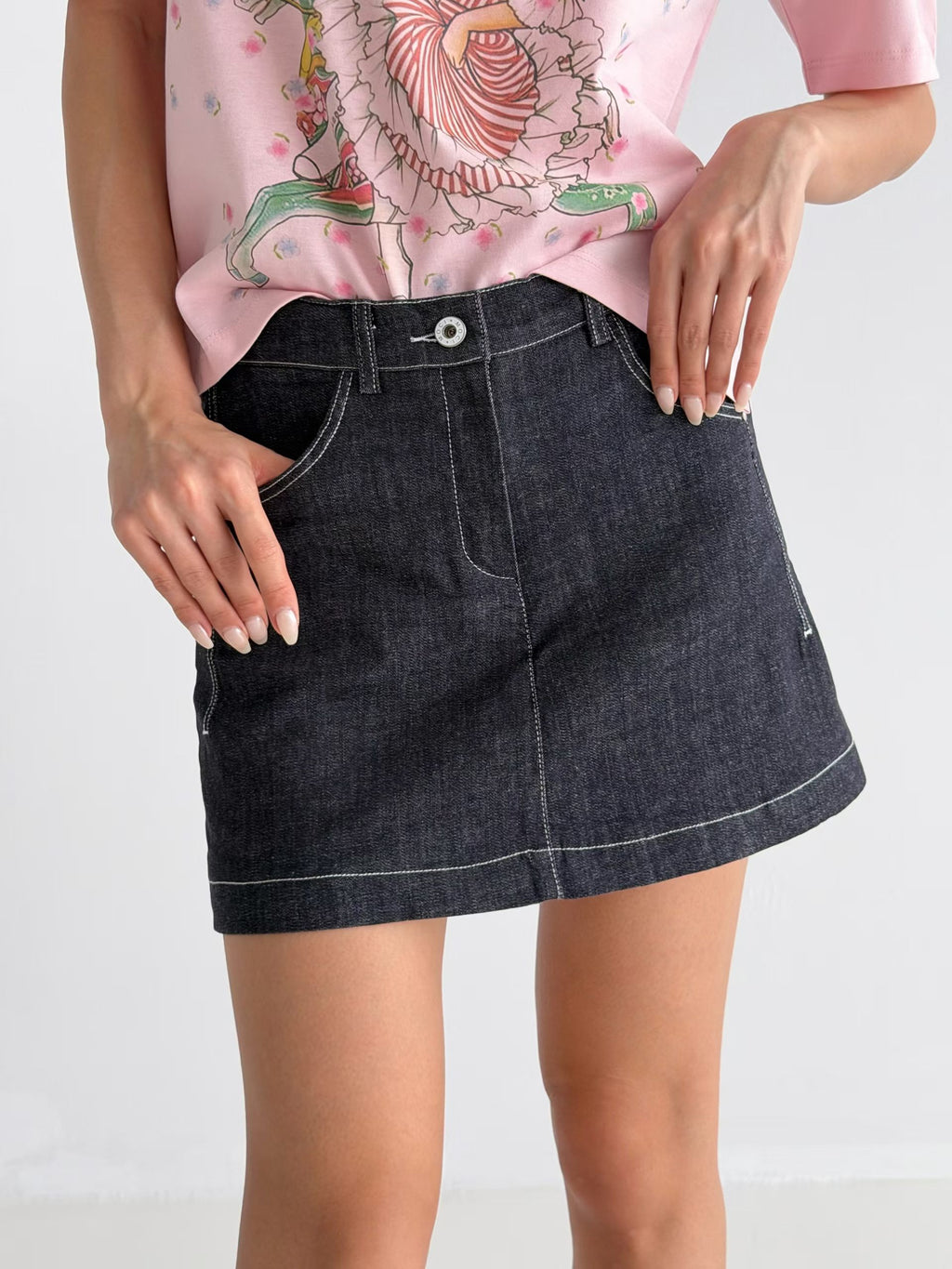 Denim Skirt Shorts