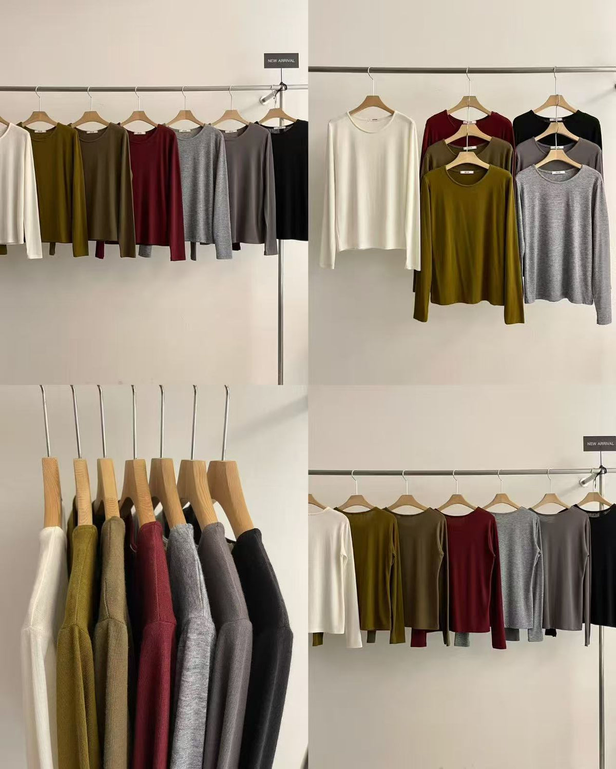 Round Neck Long Sleeve Top
