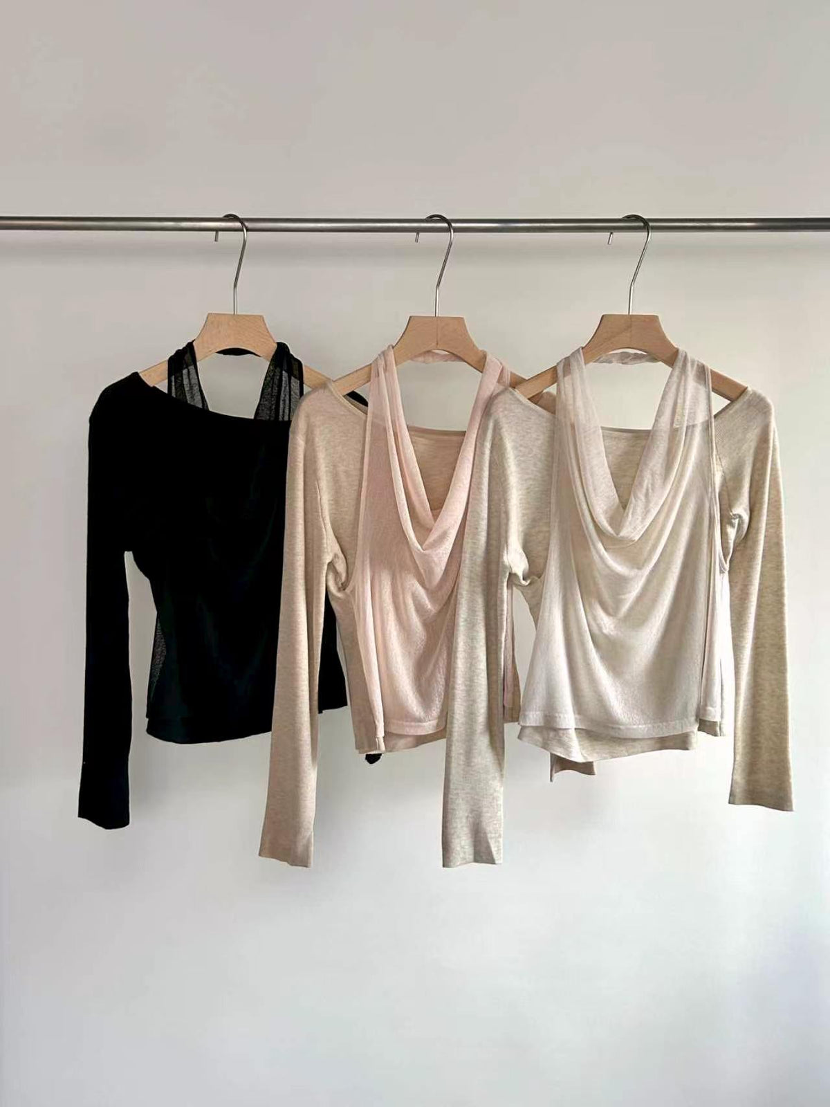 Cross neck Mix Texture