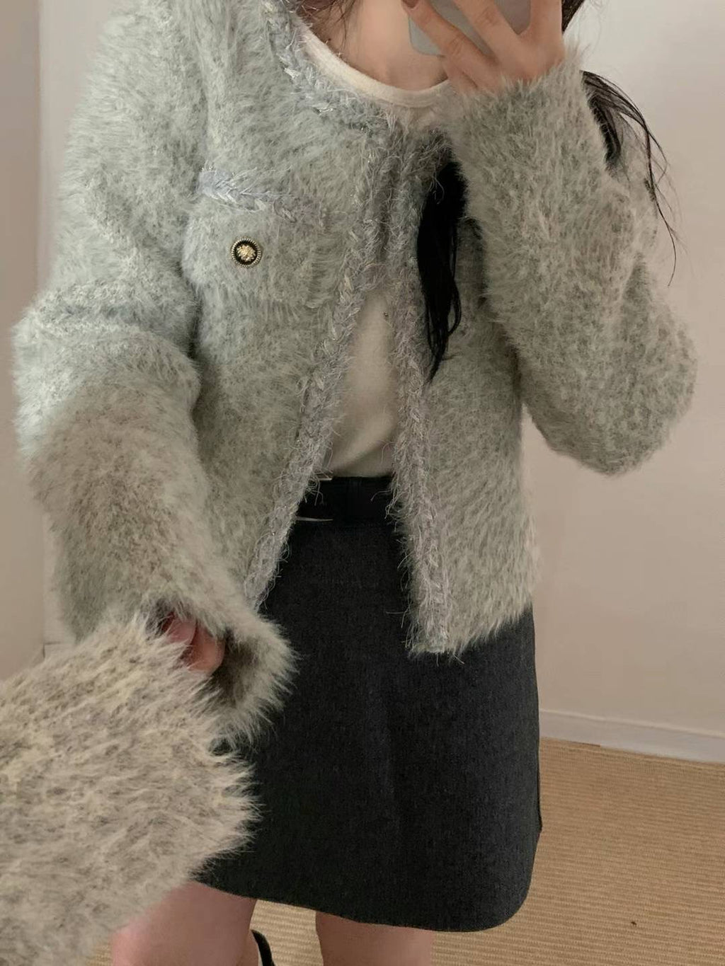 Fancy Tweed Cardigan