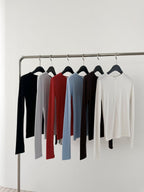 Zip up Long Sleeves Top