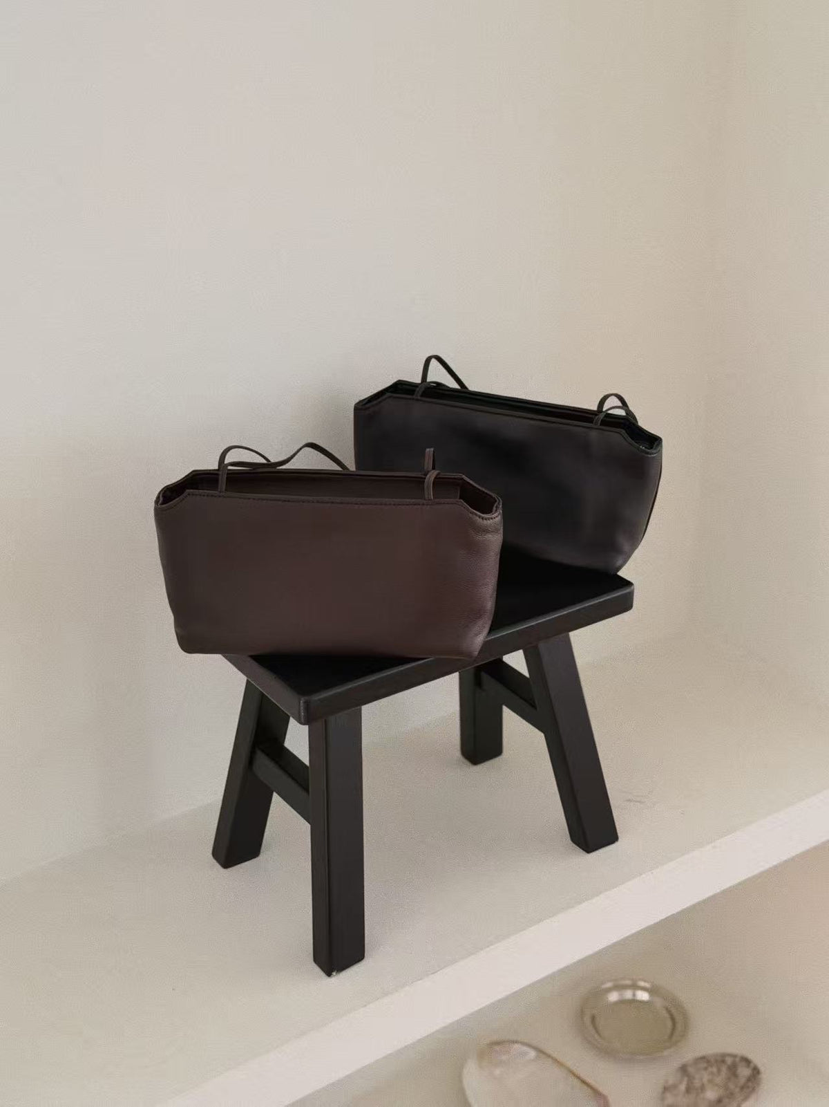 Real Leather Long Bag