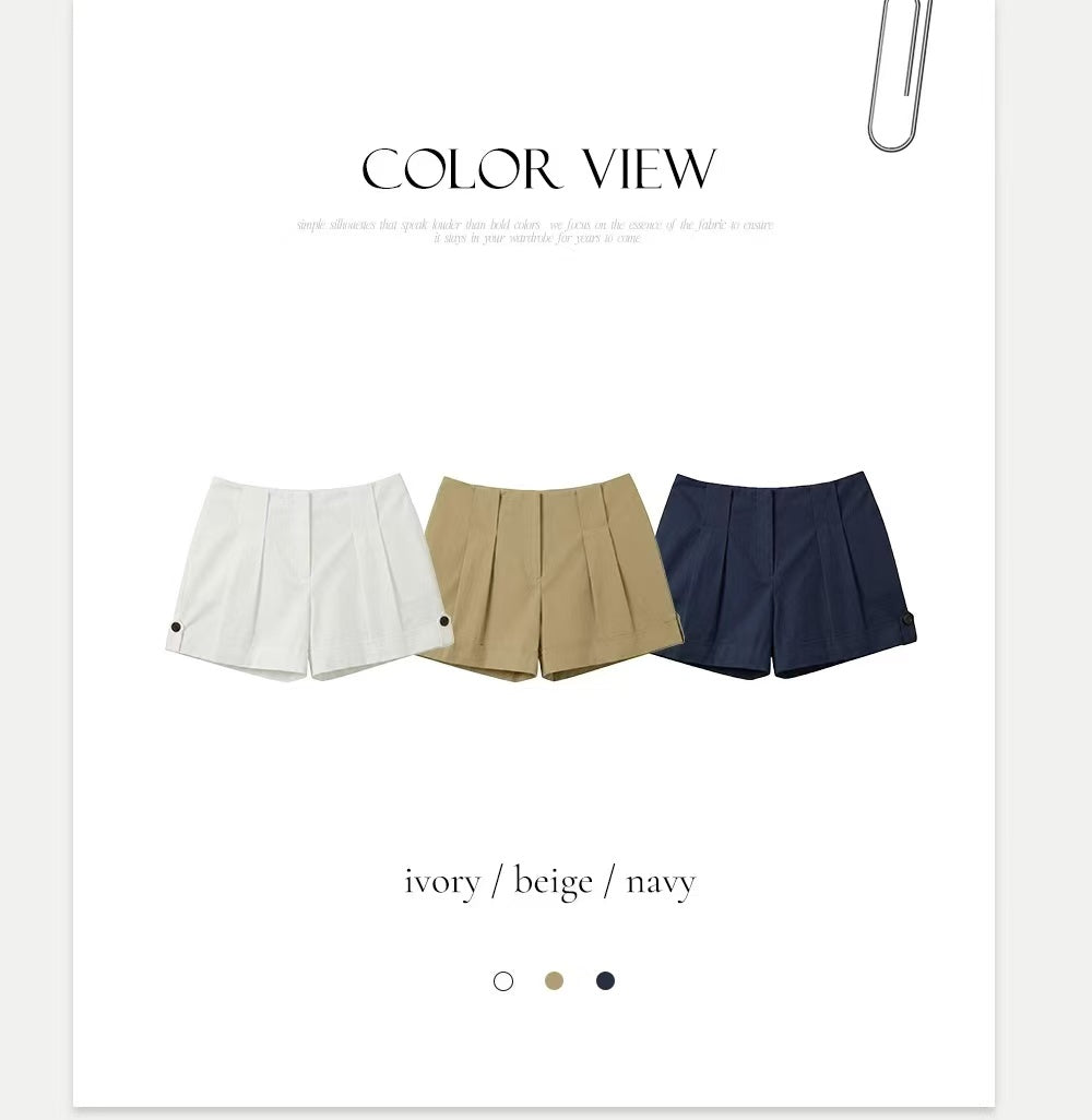 Summer Button Shorts (without belt)