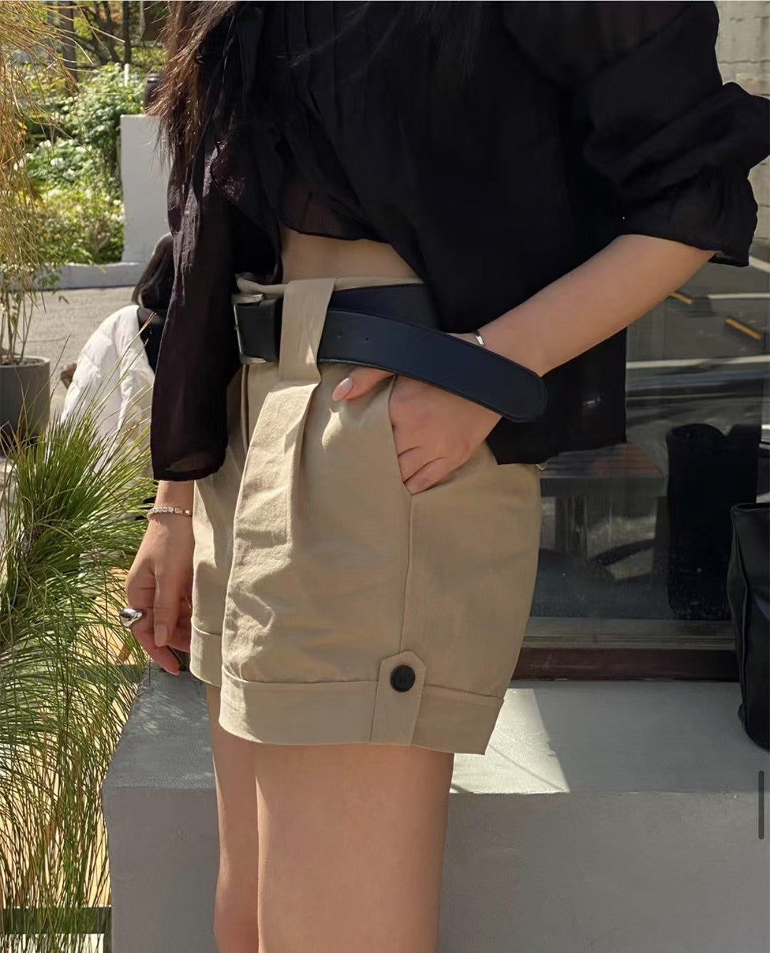 Summer Button Shorts (without belt)