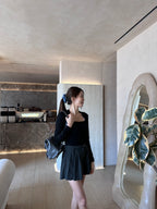 Pleated With Belt Shorts