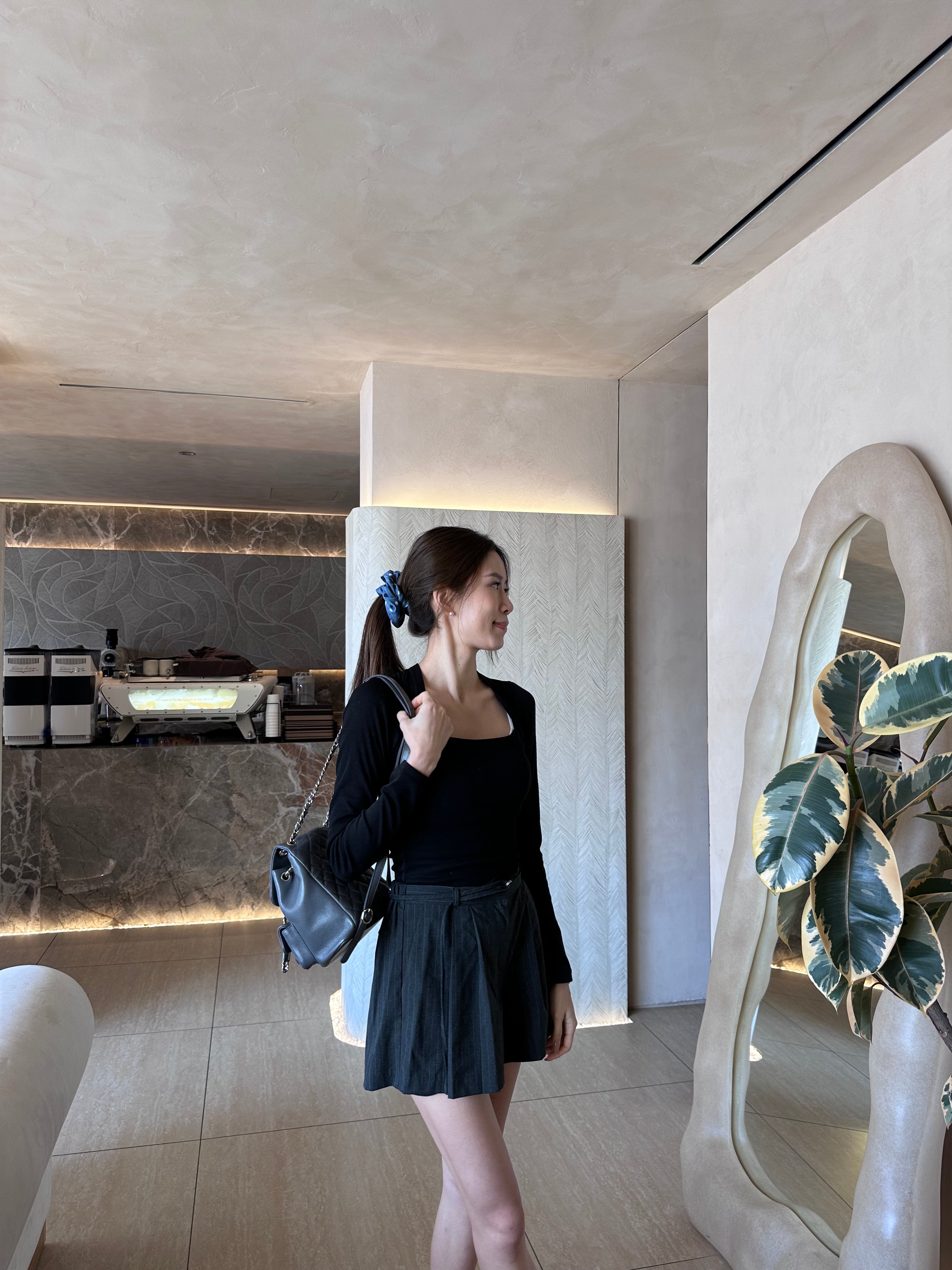 Pleated With Belt Shorts