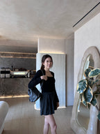 Pleated With Belt Shorts
