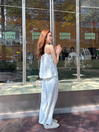 Chiffon Office Tank & Pants Set