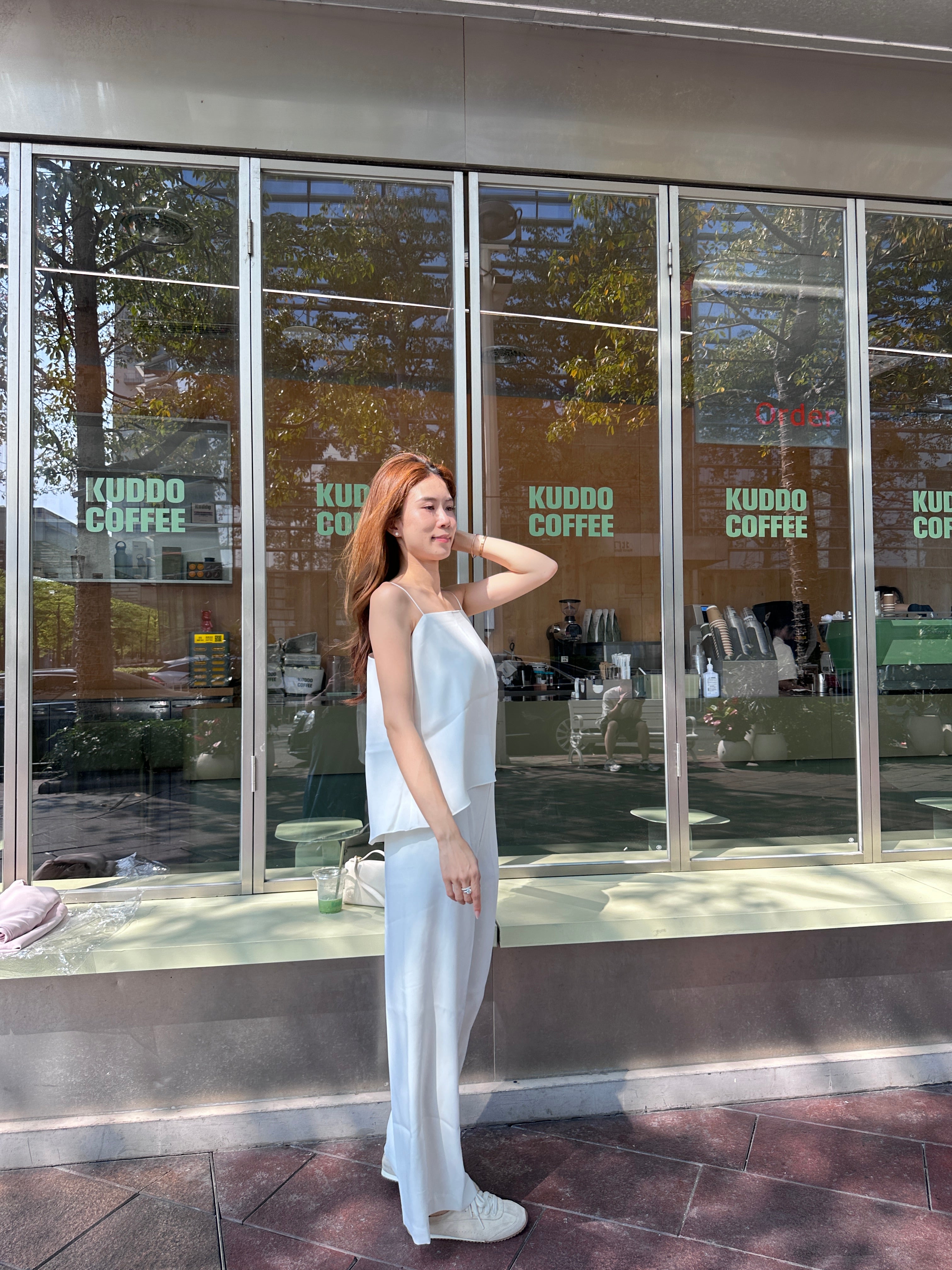 Chiffon Office Tank & Pants Set