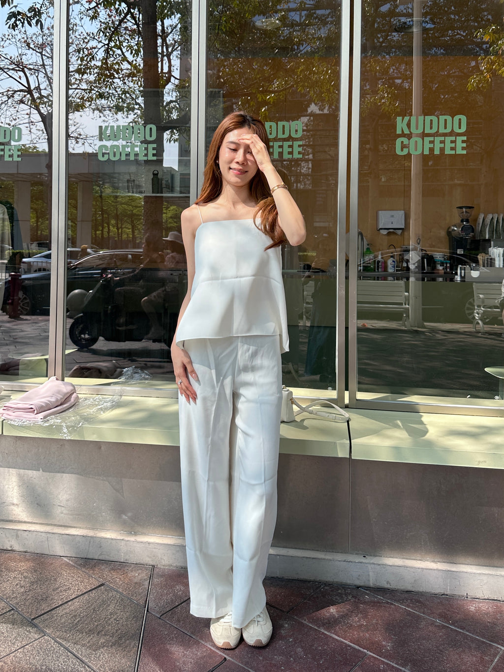 Chiffon Office Tank & Pants Set