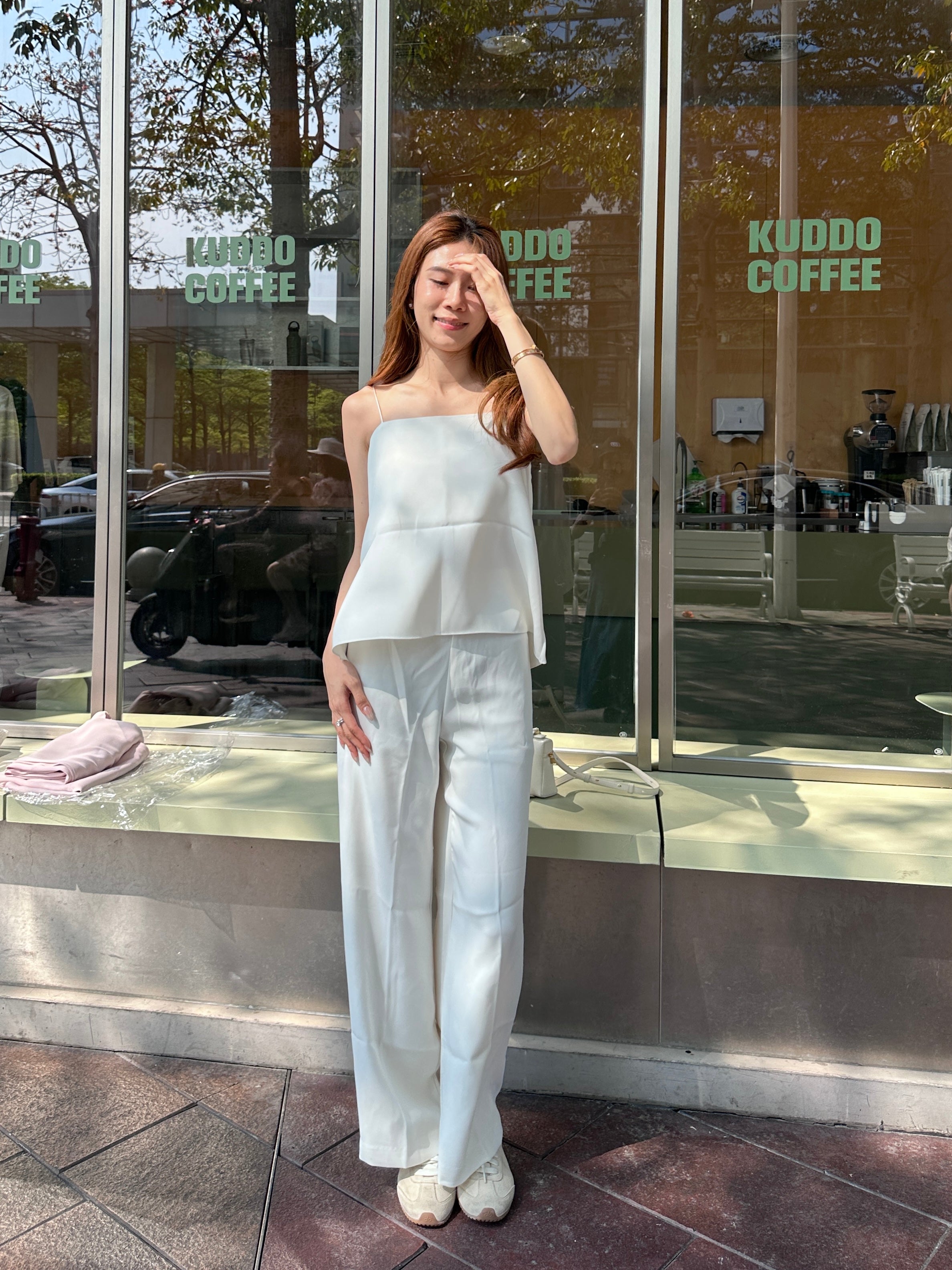 Chiffon Office Tank & Pants Set